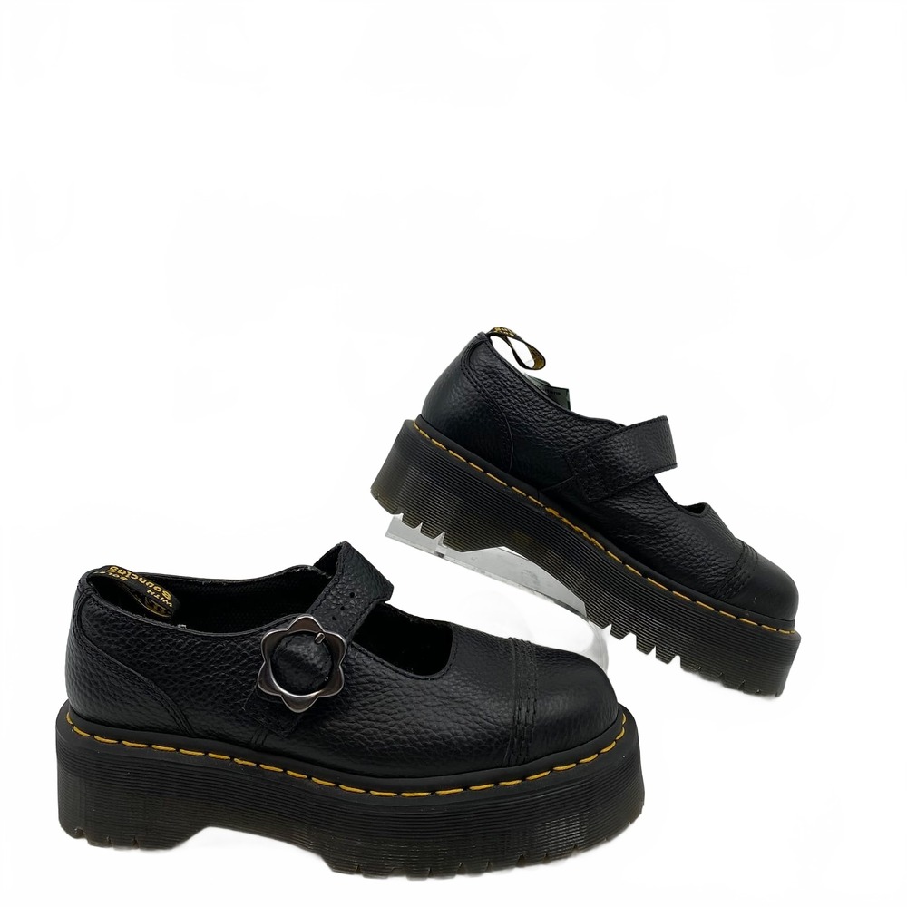 Dr. Martens Black Platform Addina Flower Bootie | Women’s US7